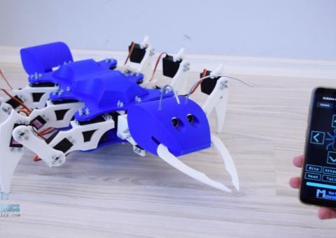Arduino hexapod mravenec