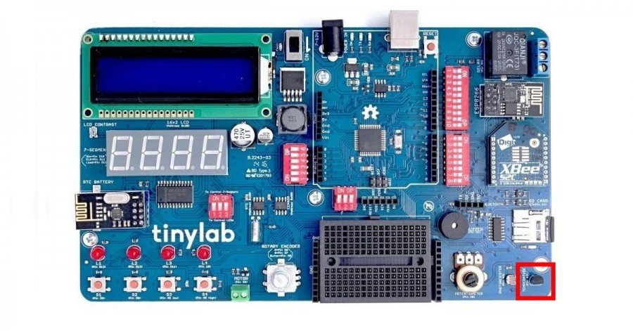 Arduino TinyLab - teploměr