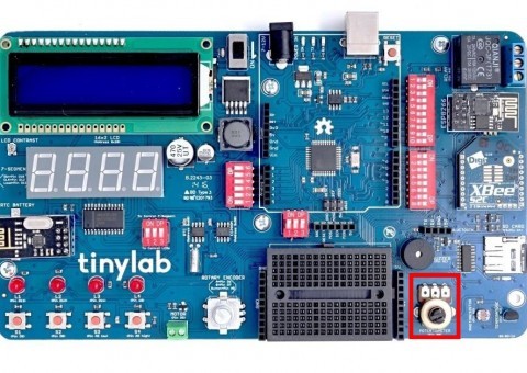 Potenciometr na Arduino desce TinyLab