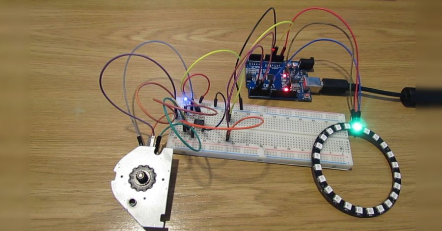 Arduino: Krokový motor jako enkodér