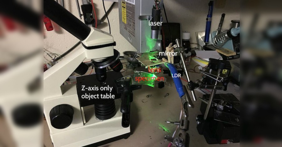 Arduino DIY laserový skenovací mikroskop