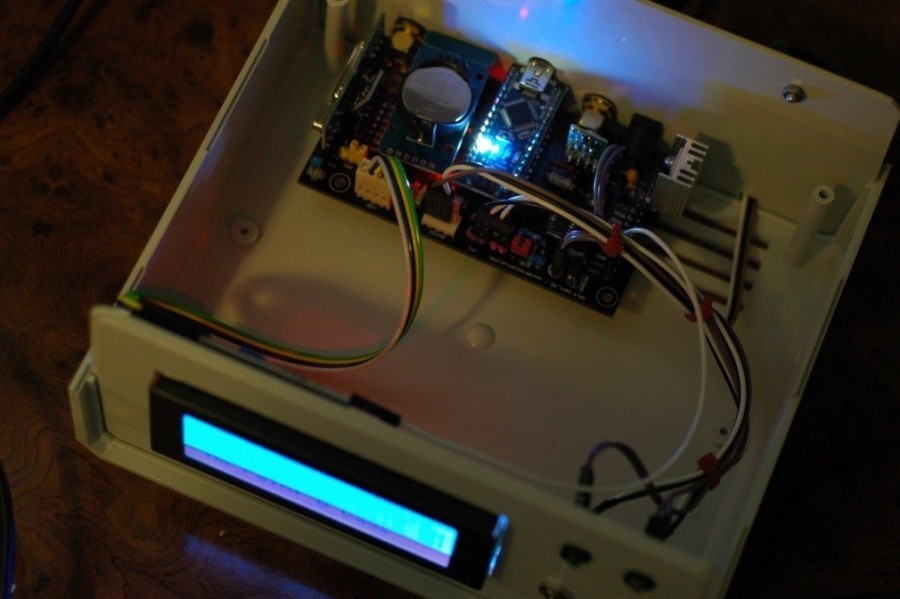 Arduino meteostanice WeatherDuino - Celkové provedení přijímací jednotky