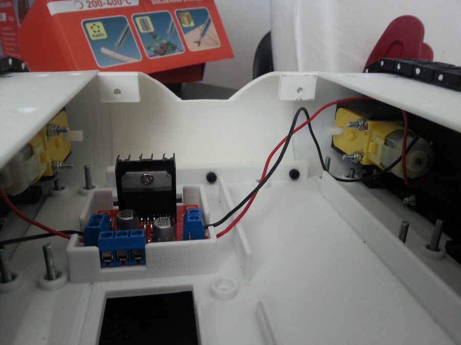Arduino robotank - Střed tanku