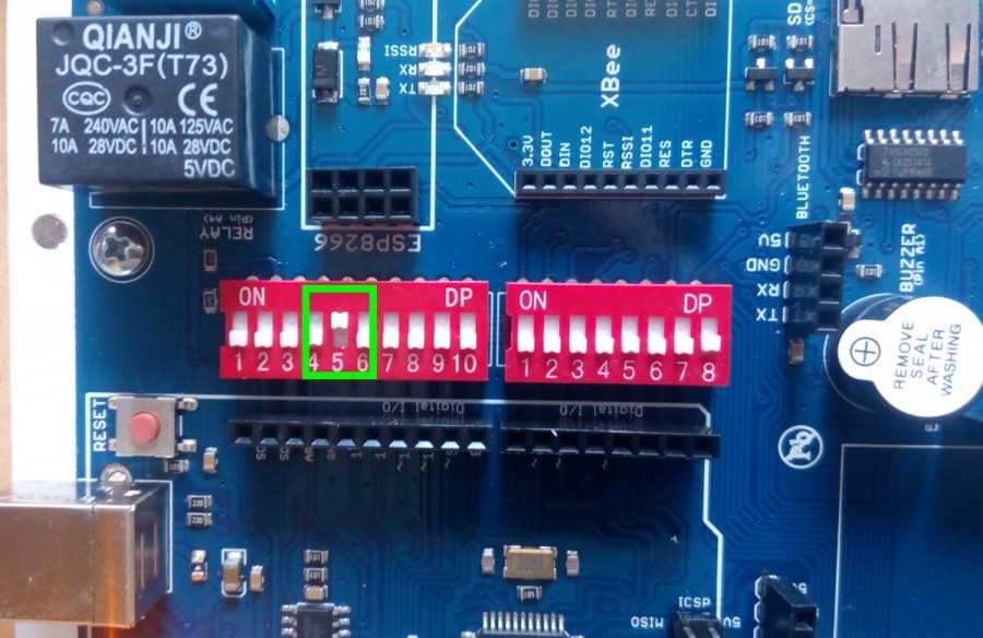 Arduino TinyLab - Přepínač pro pin 13