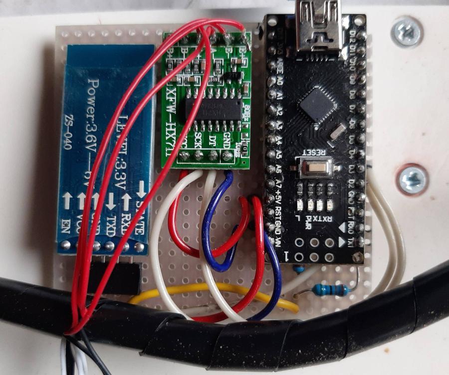 Arduino úlová váha - Deska elektroniky