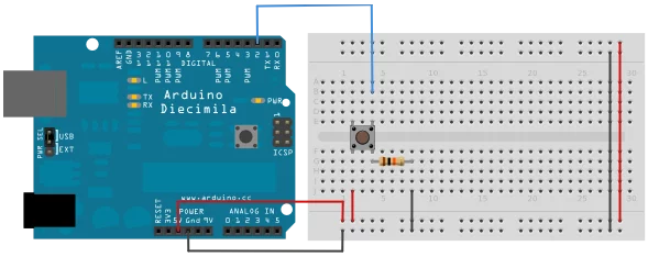 Arduino: Tlačítko s rezistorem