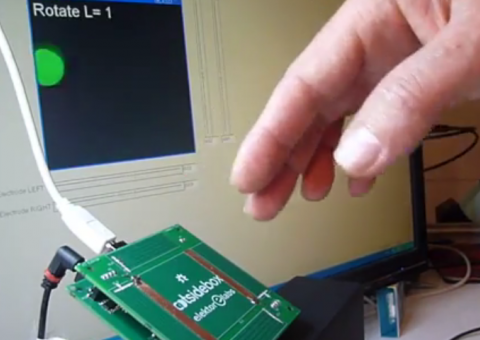 Arduino bezdotykový 3D ovladač