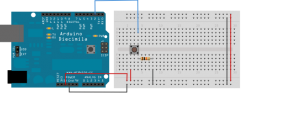 Zapojení tlačítka k Arduinu pomocí breadboardu