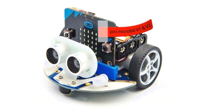 Cutebot - chytré závodní auto pro microbit