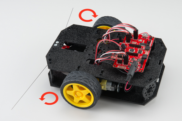 Arduino Robot Redbot Otáčení na místě