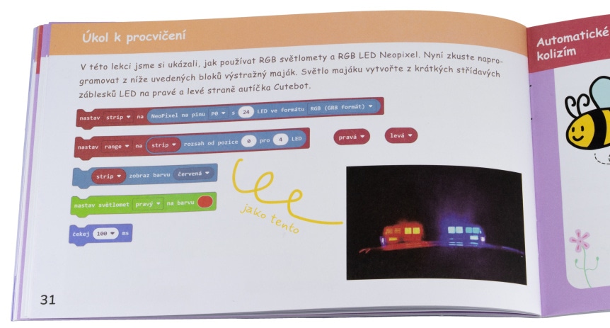 Smart Cutebot český návod - úkoly k procvičení