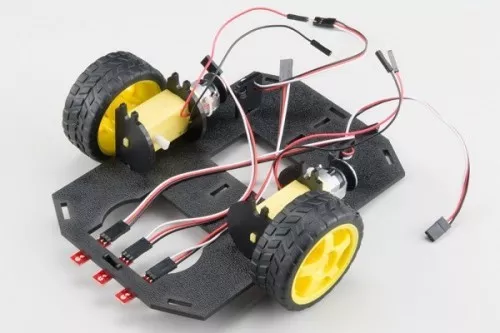 Připevnění senzorů k podvozku - RedBot