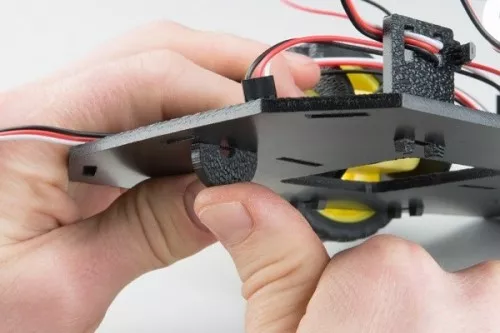 Připojení kluzné části - RedBot