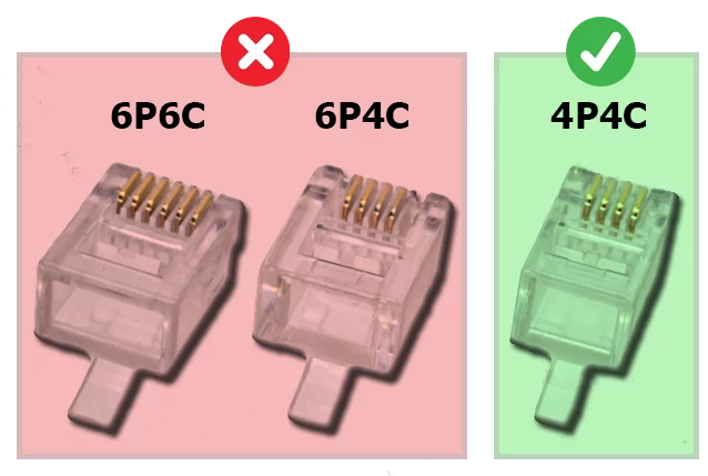 Různé druhy koncovek standardu RJ11 v souvislosti s modulem Nezha