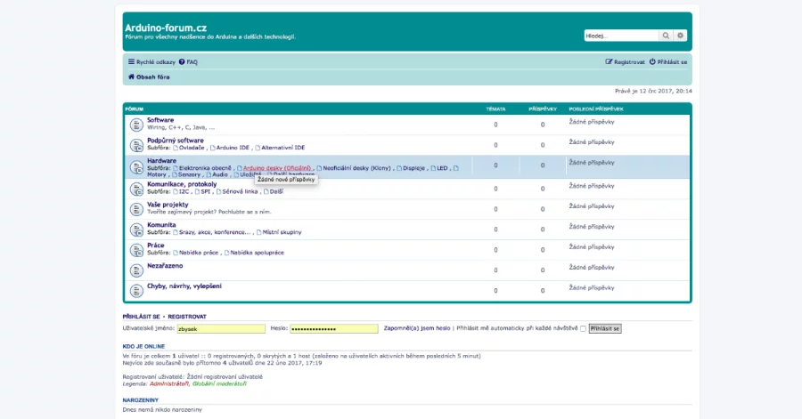 Nové české Arduino fórum