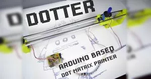 Arduino plotter - jehličková tiskárna