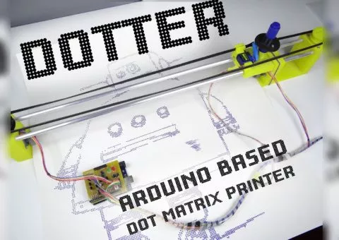 Arduino plotter - jehličková tiskárna