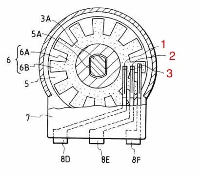 Schéma rotačního enkodéru (https://www.best-microcontroller-projects.com/rotary-encoder.html)