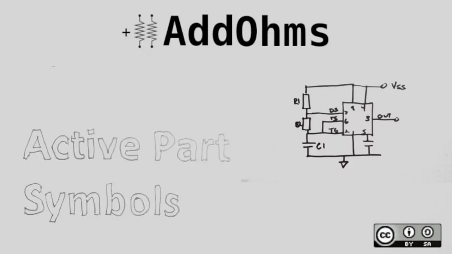 Úvodní fotografie k video tutoriálu o aktivních prvcích ve schématech elektrických obvodů